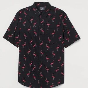 H&M Flamingo Print Shirt